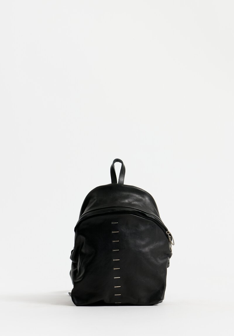 Daniele Basta Leather Dia Mignon Staple Backpack Black