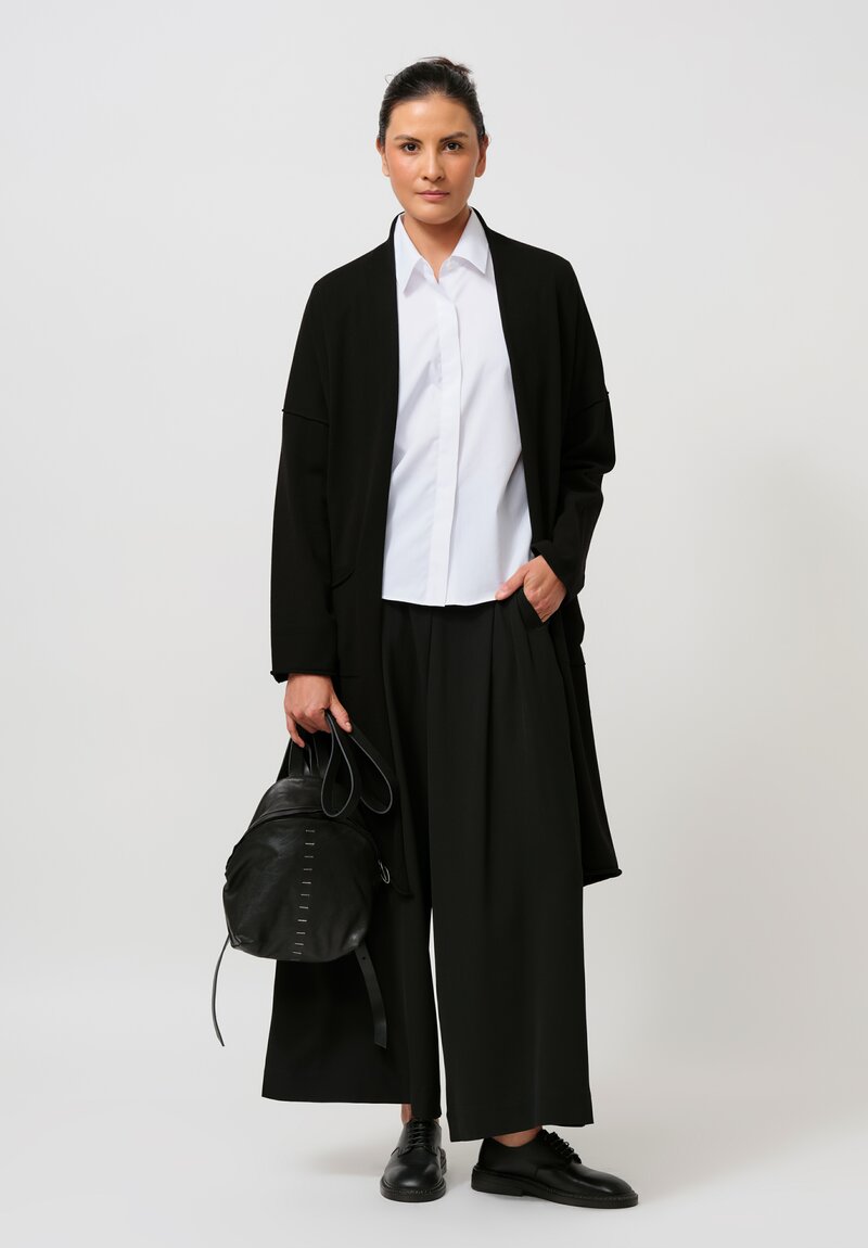 Daniele Basta Leather Dia Mignon Staple Backpack Black