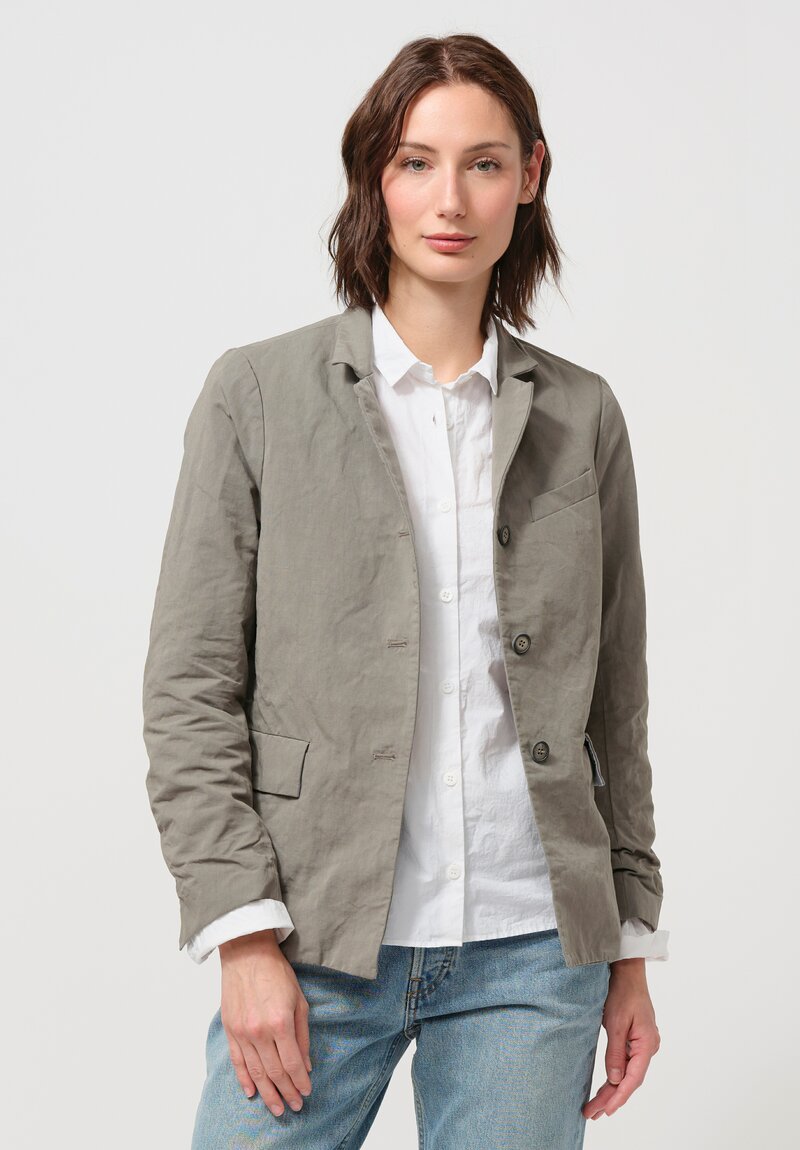 Bergfabel Cotton & Linen Giulia Jacket in Sage Grey