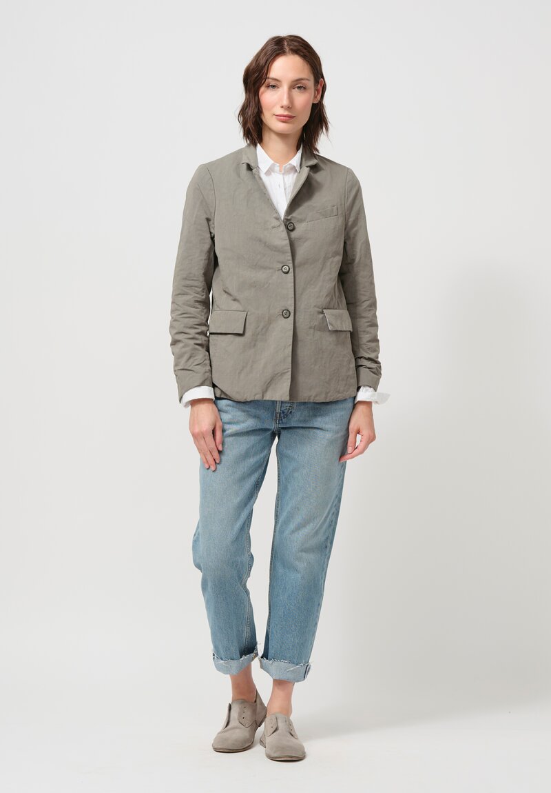 Bergfabel Cotton & Linen Giulia Jacket in Sage Grey