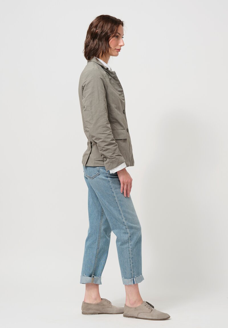 Bergfabel Cotton & Linen Giulia Jacket in Sage Grey