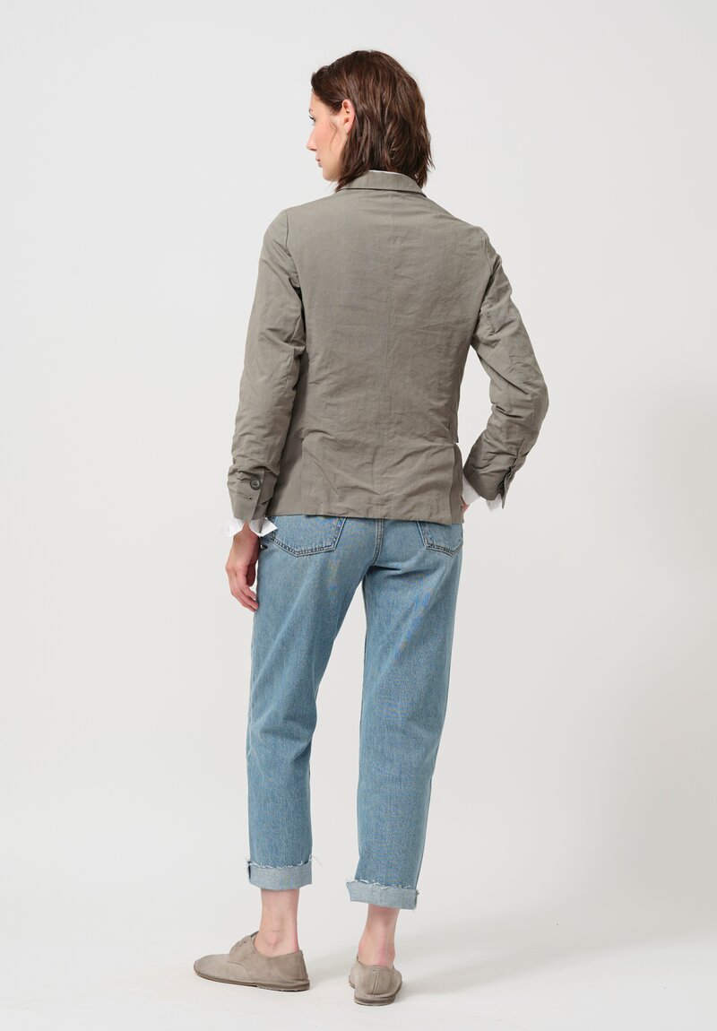 Bergfabel Cotton & Linen Giulia Jacket in Sage Grey