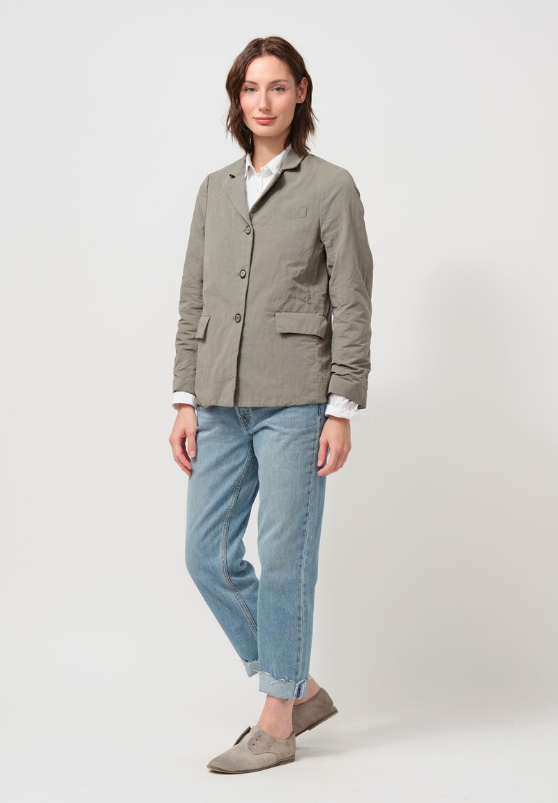 Bergfabel Cotton & Linen Giulia Jacket in Sage Grey