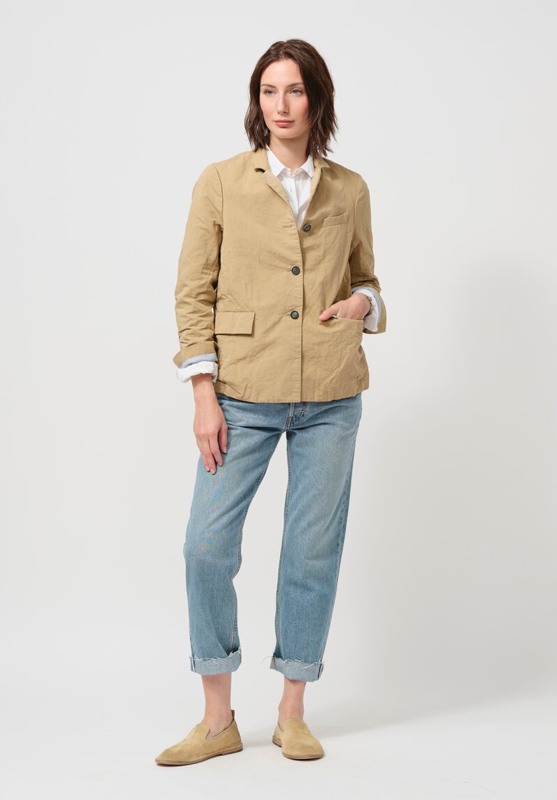 Bergfabel Cotton & Linen Giulia Jacket in Sand