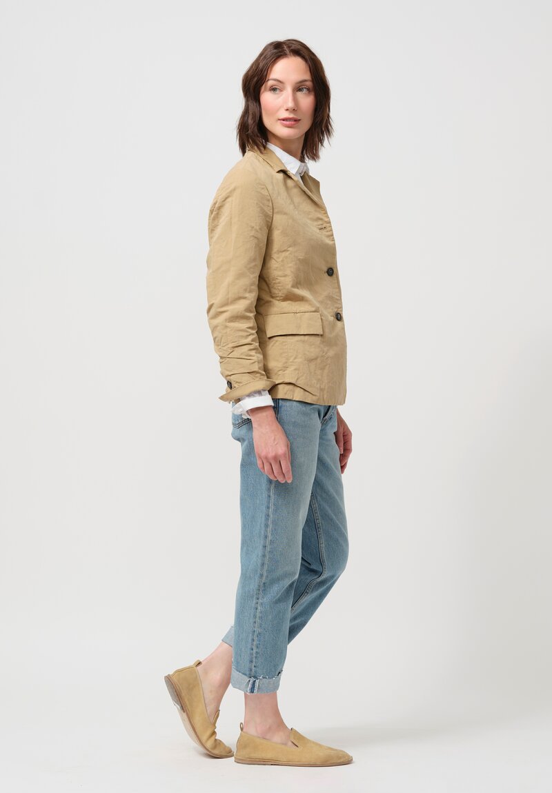 Bergfabel Cotton & Linen Giulia Jacket in Sand