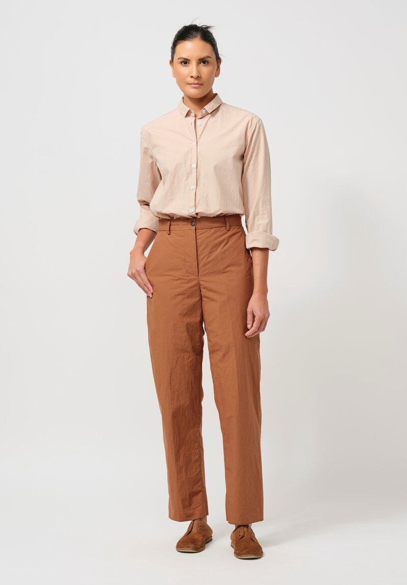 Bergfabel Cotton Maria Pants in Ground Brown