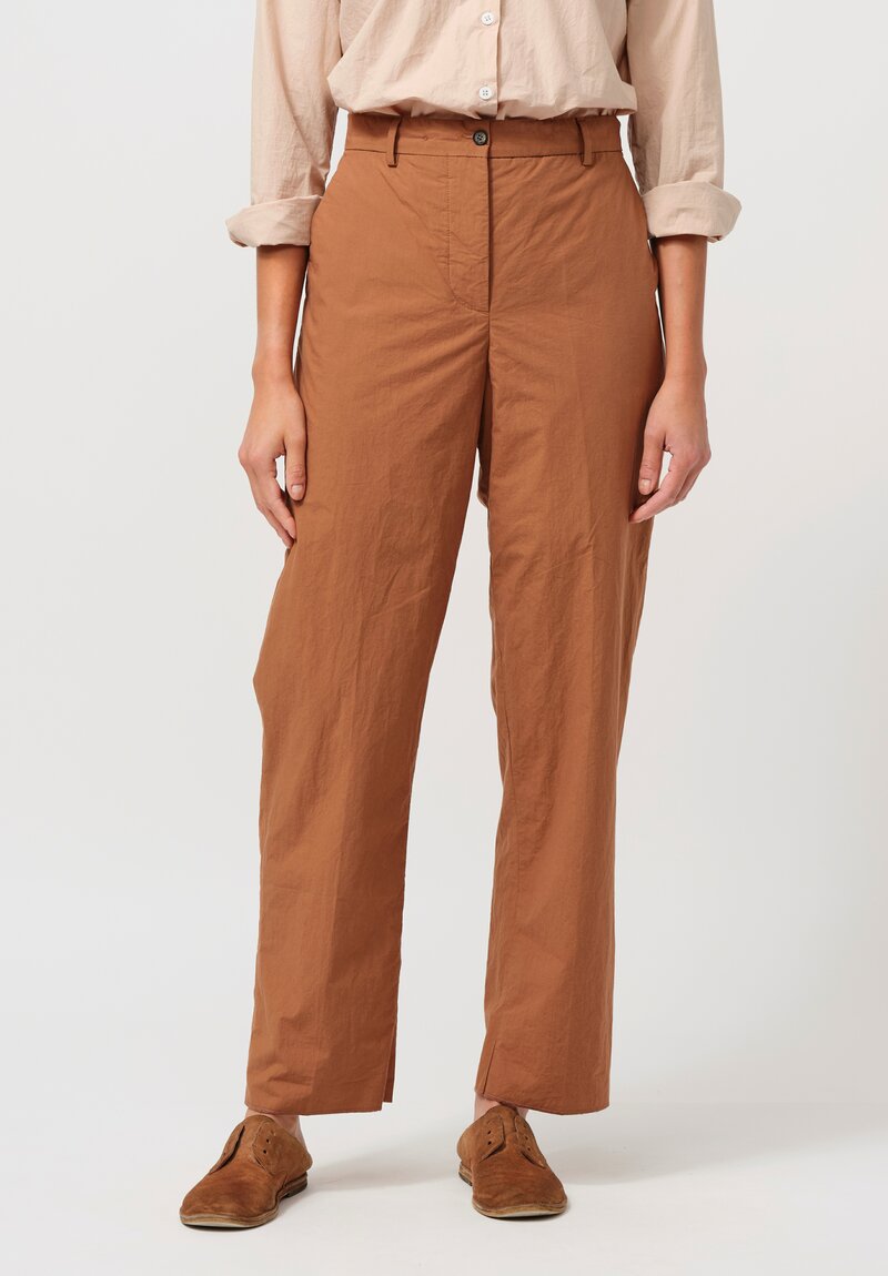 Bergfabel Cotton Maria Pants in Ground Brown