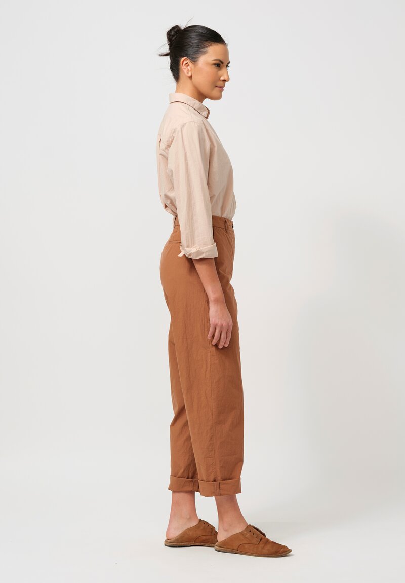 Bergfabel Cotton Maria Pants in Ground Brown