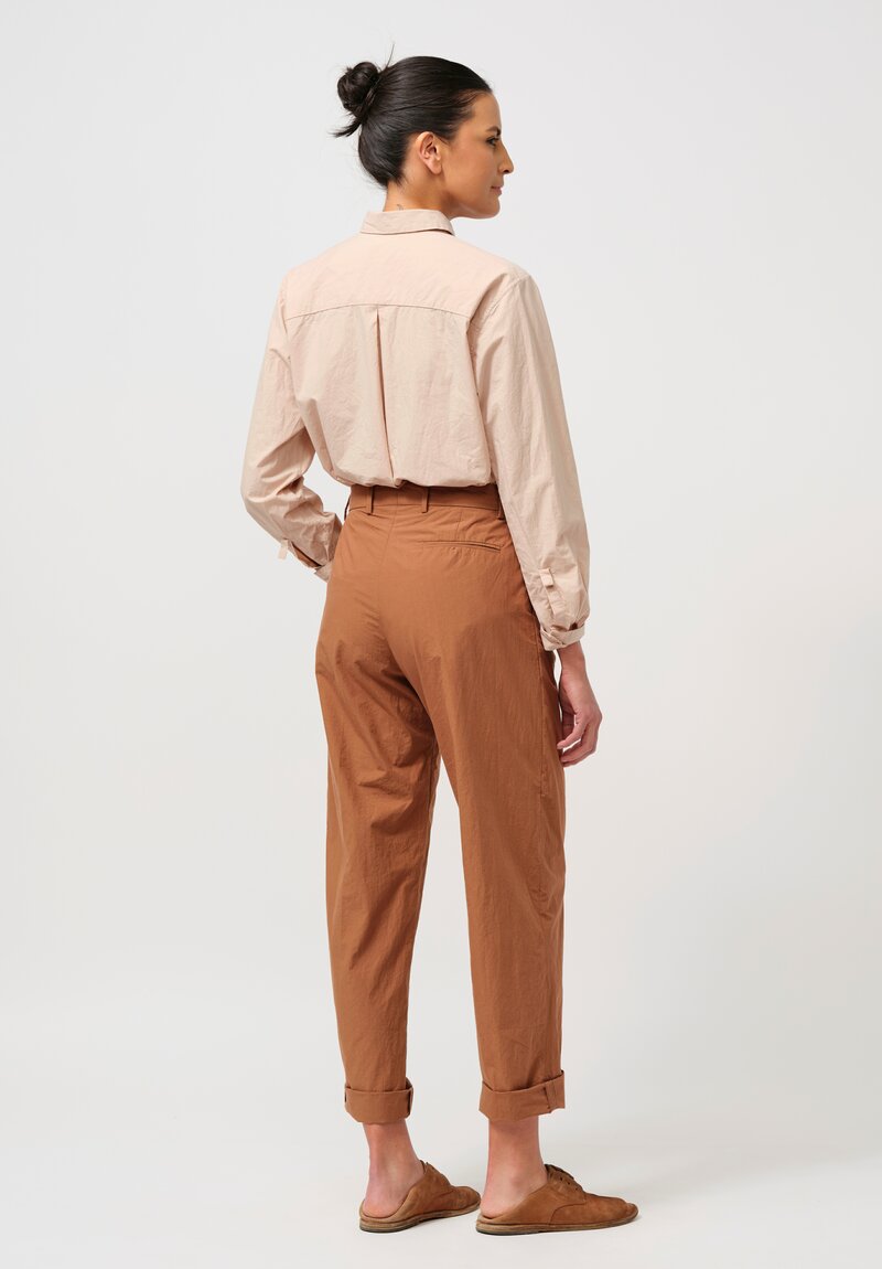 Bergfabel Cotton Maria Pants in Ground Brown