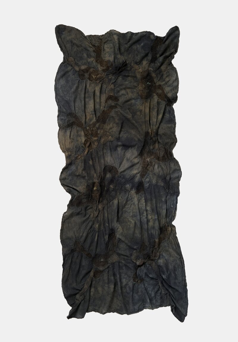 Biek Verstappen Wool Scarf Grey, Brown