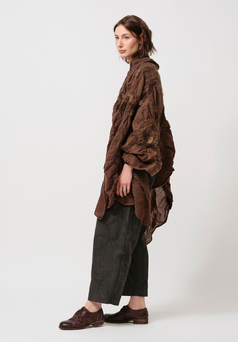 Biek Verstappen Wool Scarf in Mud Brown