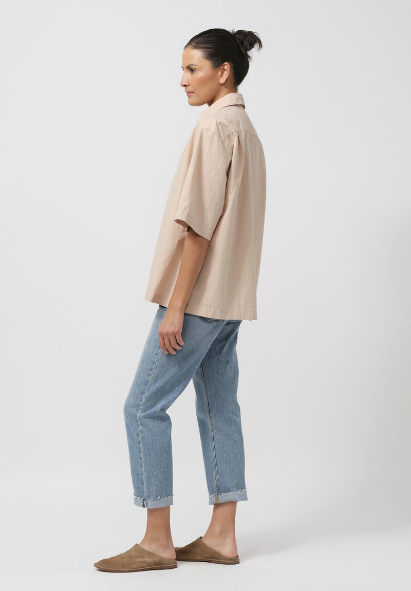 Bergfabel Cotton Poplin Ella Shirt in Dusty Pink