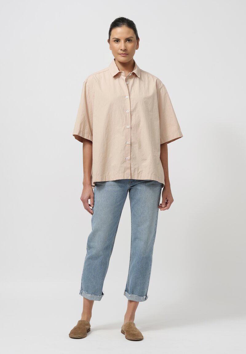 Bergfabel Cotton Poplin Ella Shirt in Dusty Pink