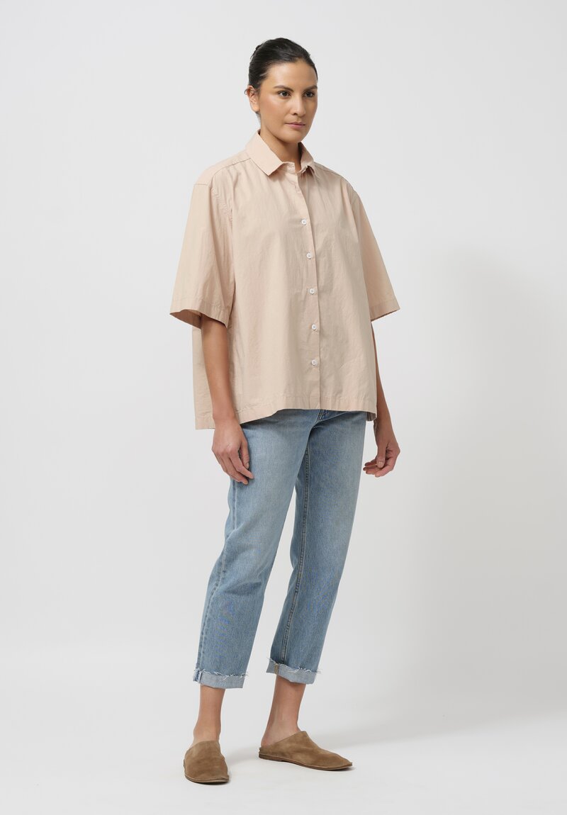 Bergfabel Cotton Poplin Ella Shirt in Dusty Pink