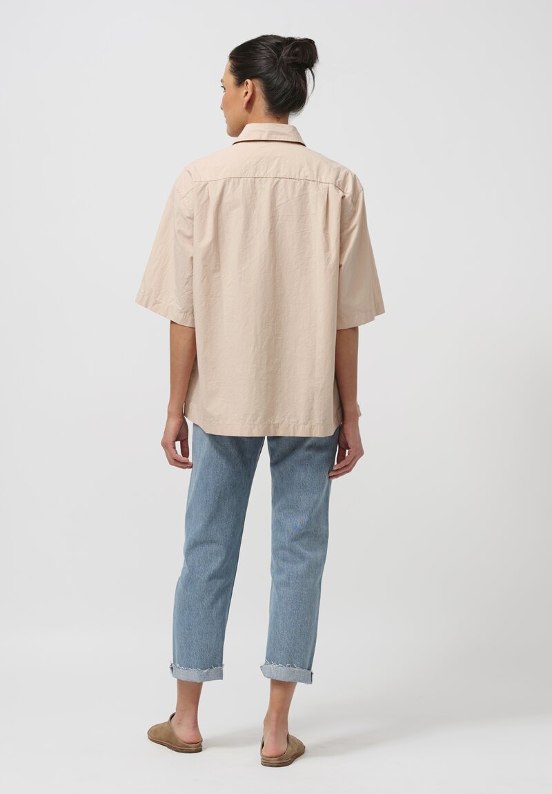 Bergfabel Cotton Poplin Ella Shirt in Dusty Pink