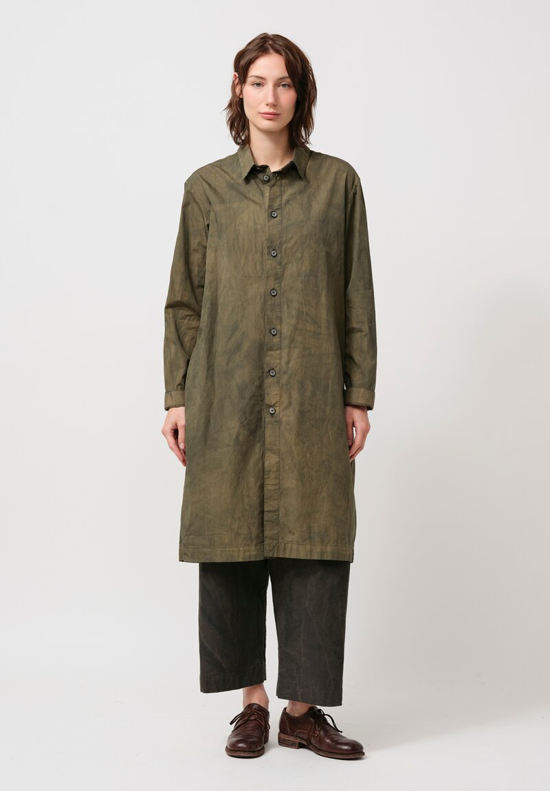 Biek Verstappen Cotton Tunic in Olive Green