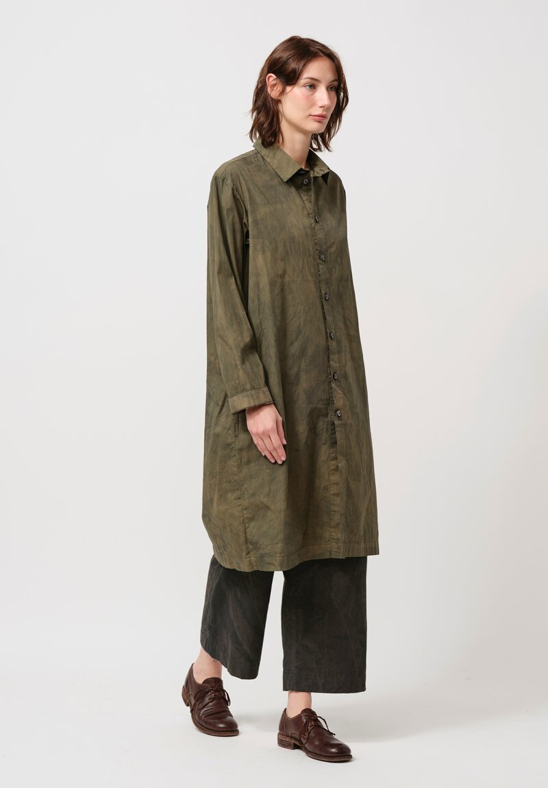 Biek Verstappen Cotton Tunic in Olive Green