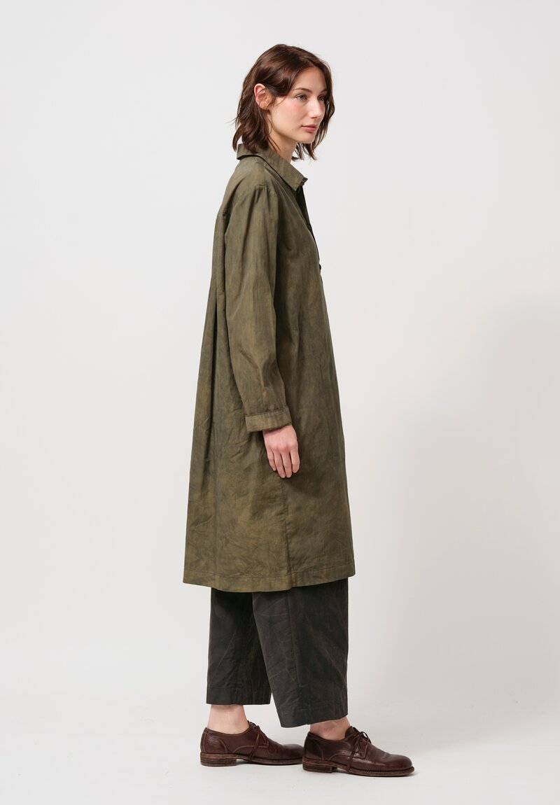 Biek Verstappen Cotton Tunic in Olive Green