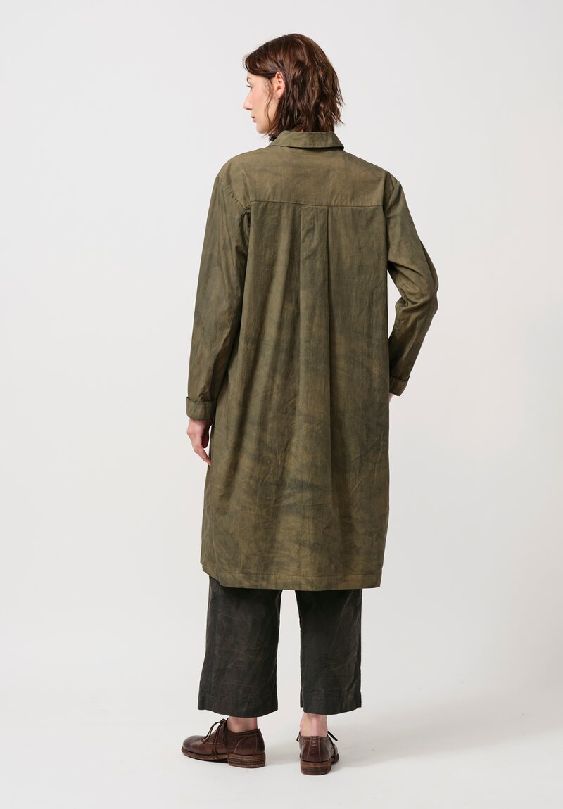 Biek Verstappen Cotton Tunic in Olive Green