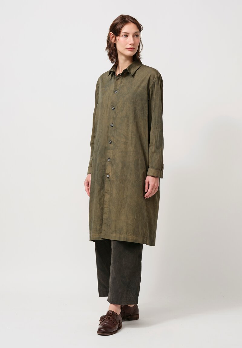 Biek Verstappen Cotton Tunic in Olive Green