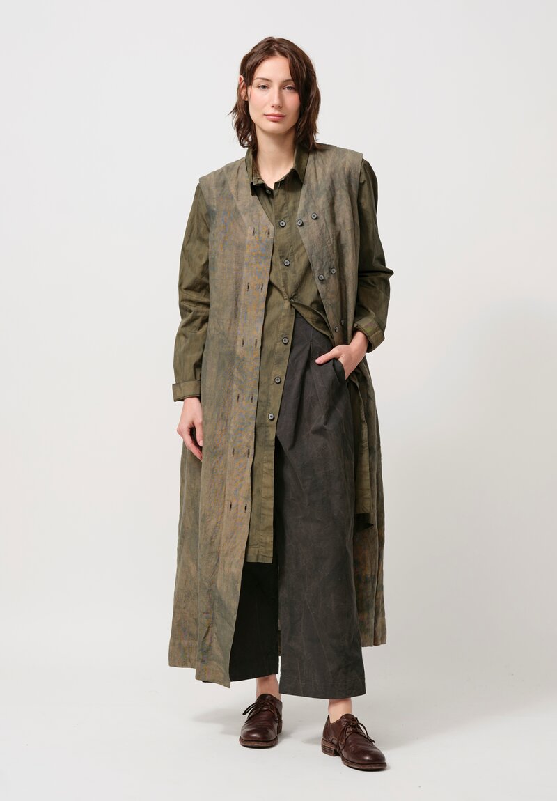 Biek Verstappen Cotton Tunic in Olive Green