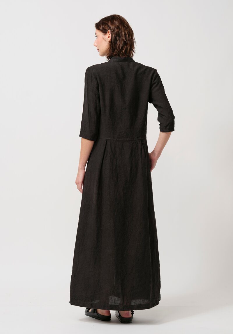 Biek Verstappen Irish Linen Dress in Black