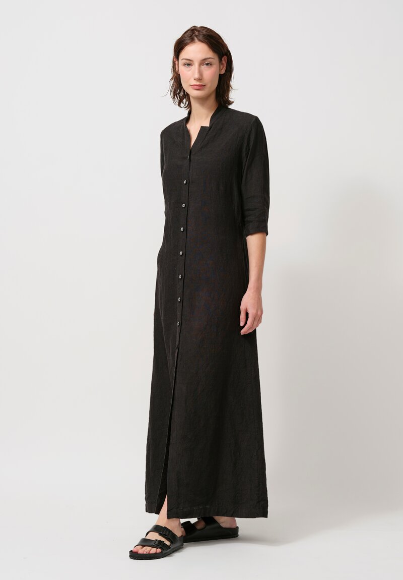 Biek Verstappen Irish Linen Dress in Black