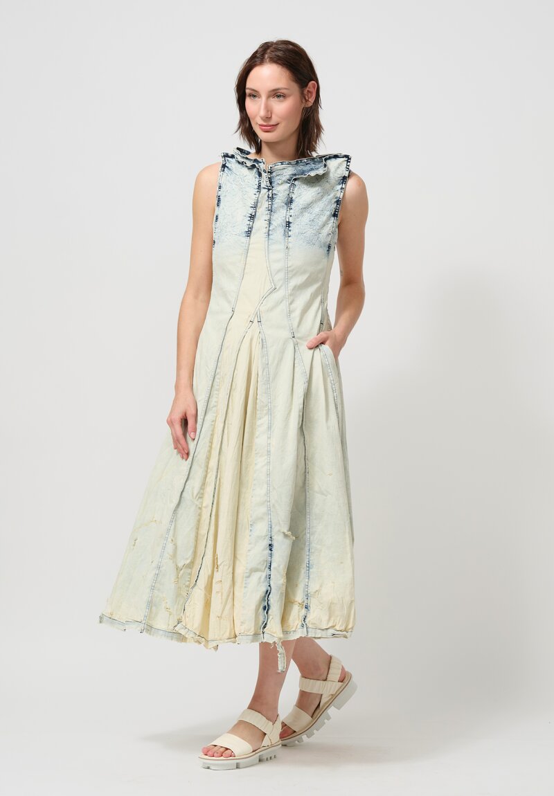 Rundholz DIP Distressed Denim Sleeveless Dress