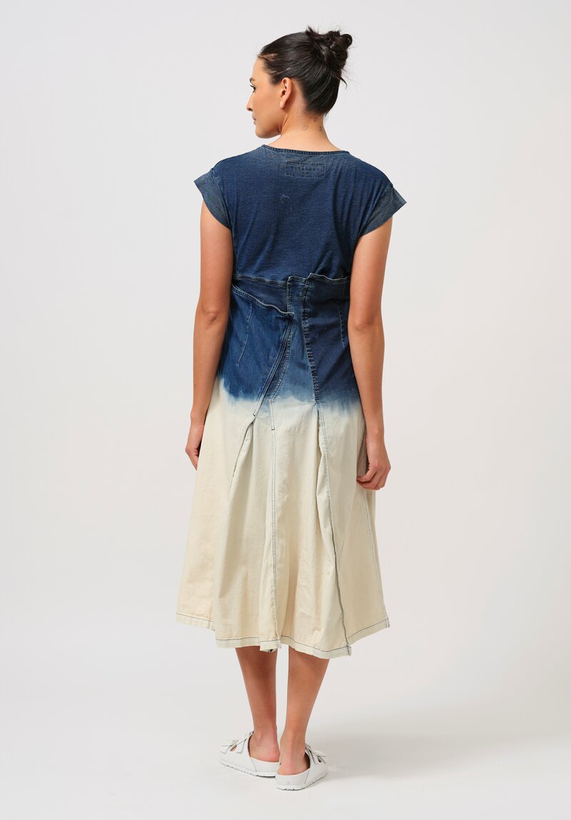 Rundholz DIP Denim Paneled Ombré Dress