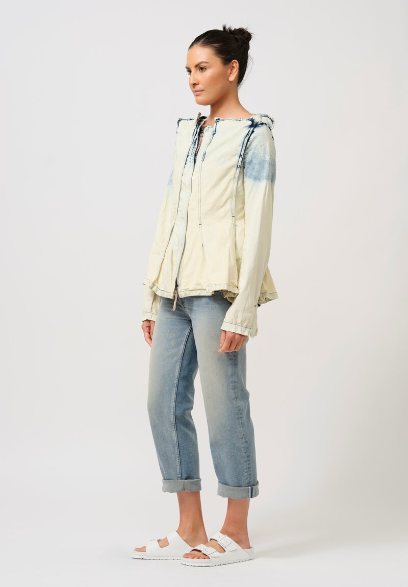 Rundholz DIP Denim Paneled Jacket in Acid Was