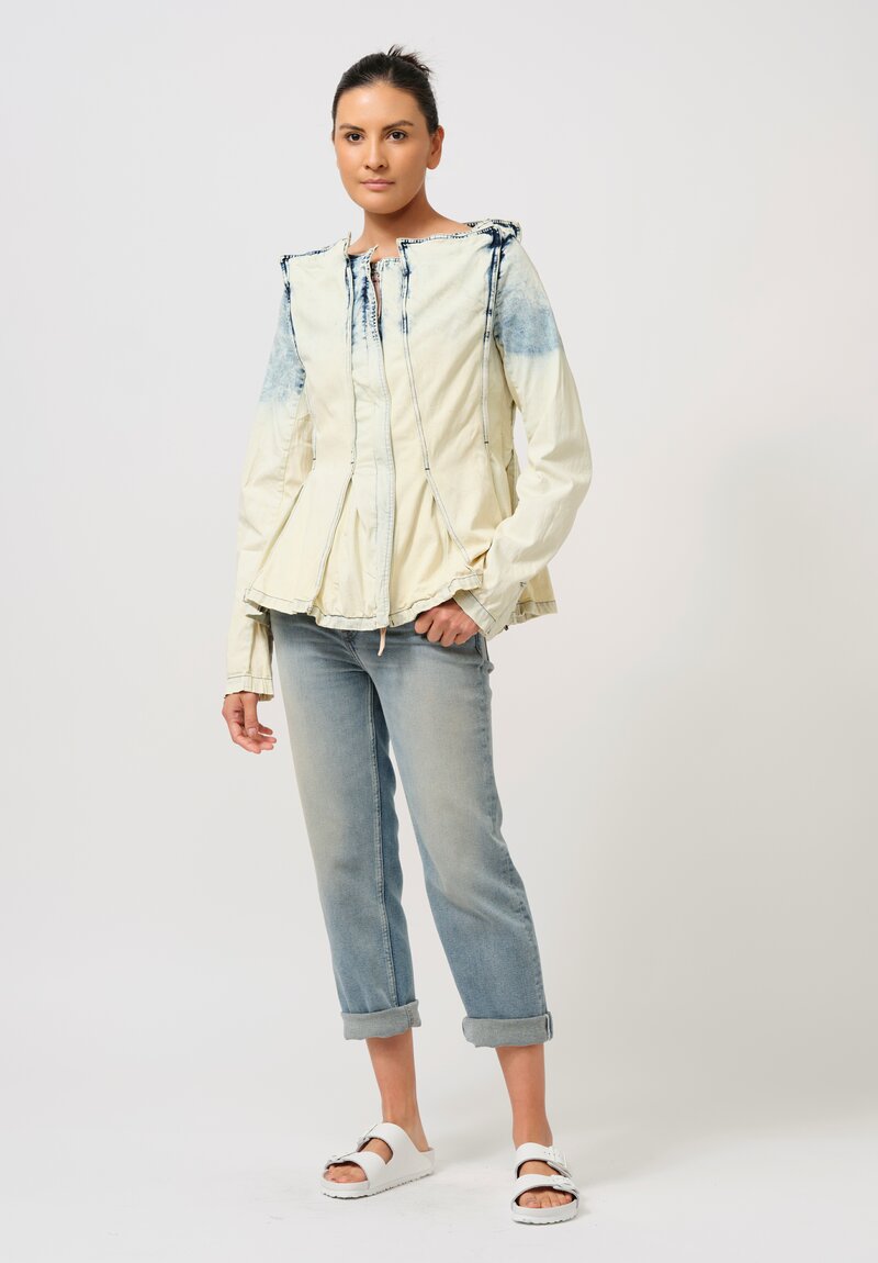 Rundholz DIP Denim Paneled Jacket in Acid Was