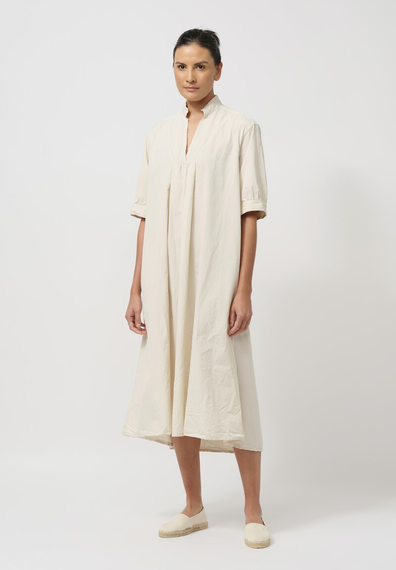 Bergfabel Washed Cotton Poplin Tyrol Dress in Vanilla