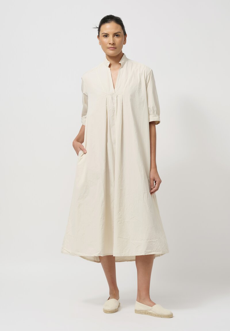 Bergfabel Washed Cotton Poplin Tyrol Dress in Vanilla