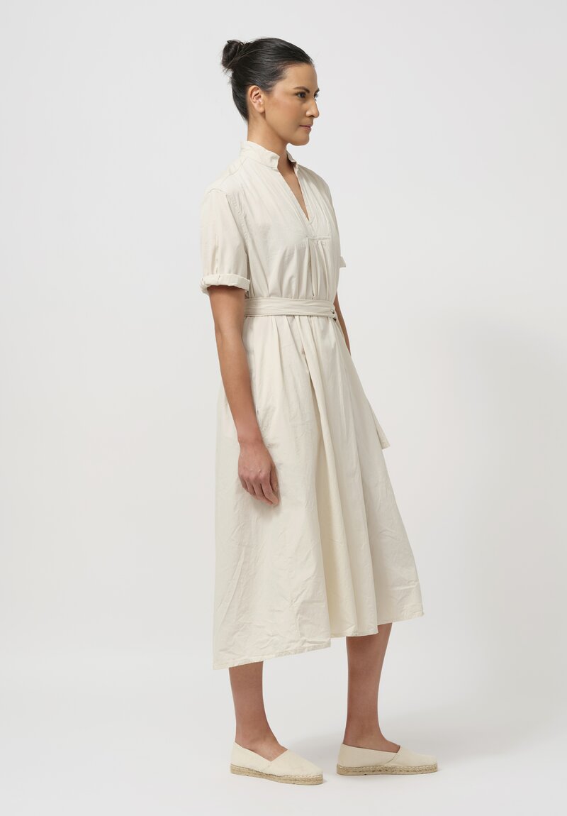 Bergfabel Washed Cotton Poplin Tyrol Dress in Vanilla