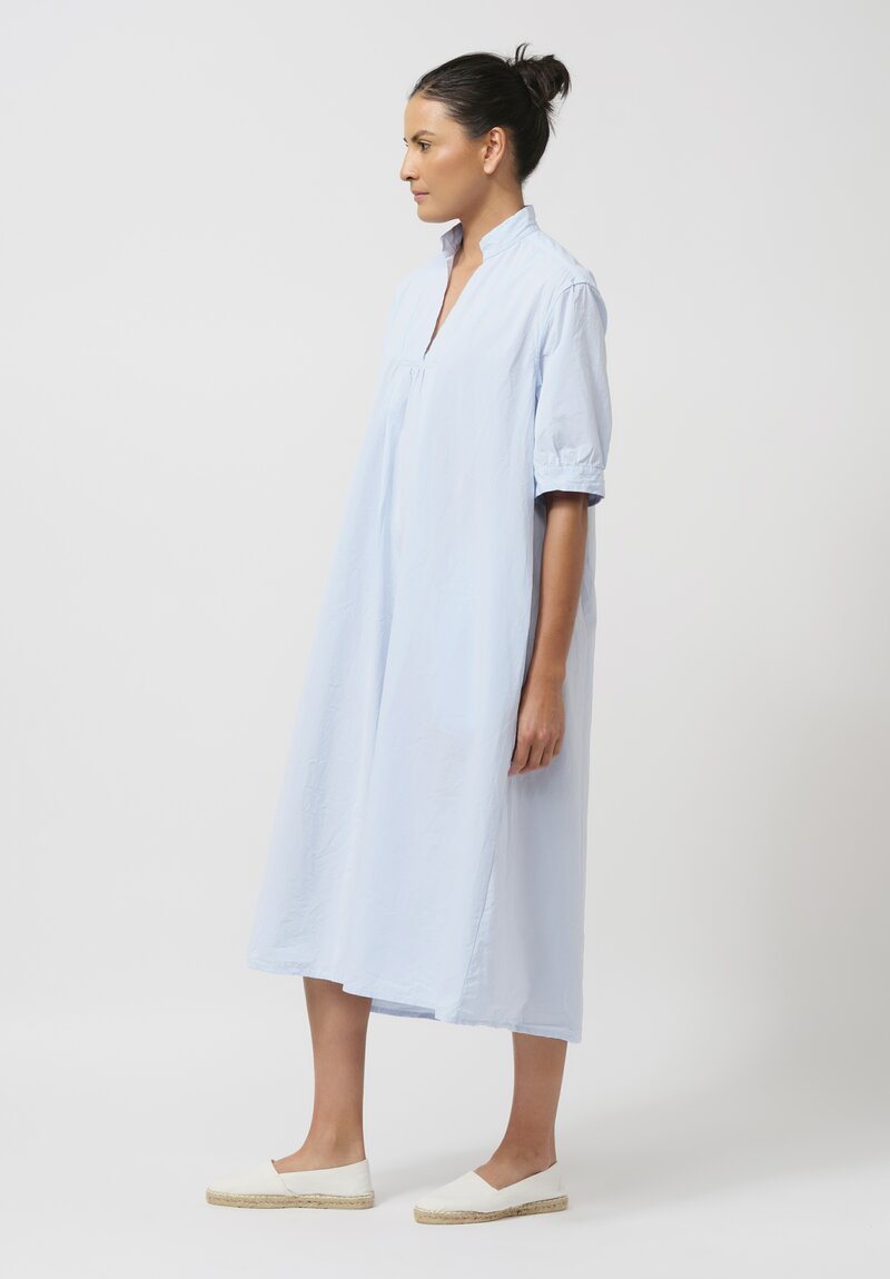 Bergfabel Washed Cotton Poplin Tyrol Dress in Azure Blue