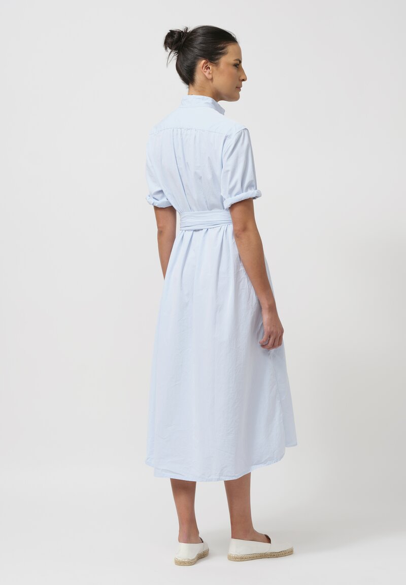 Bergfabel Washed Cotton Poplin Tyrol Dress in Azure Blue