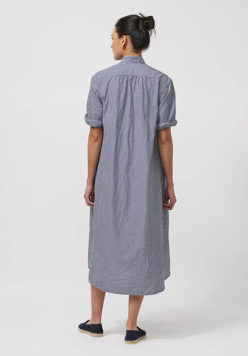 Bergfabel Washed Cotton Poplin Tyrol Dress in Gingham