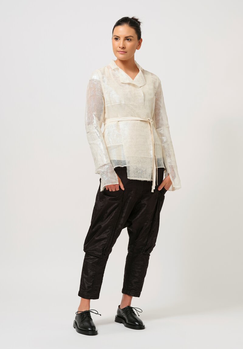 Rundholz Lacquered Cotton Gauze Jacket in Galaxy Cream