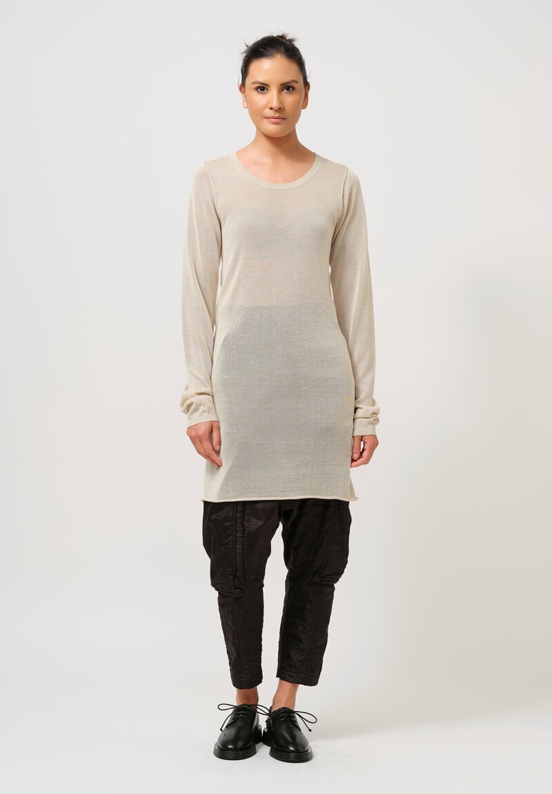 Rundholz Fine Knit Long-Sleeve Shirt in Galaxy Cream Sparkle