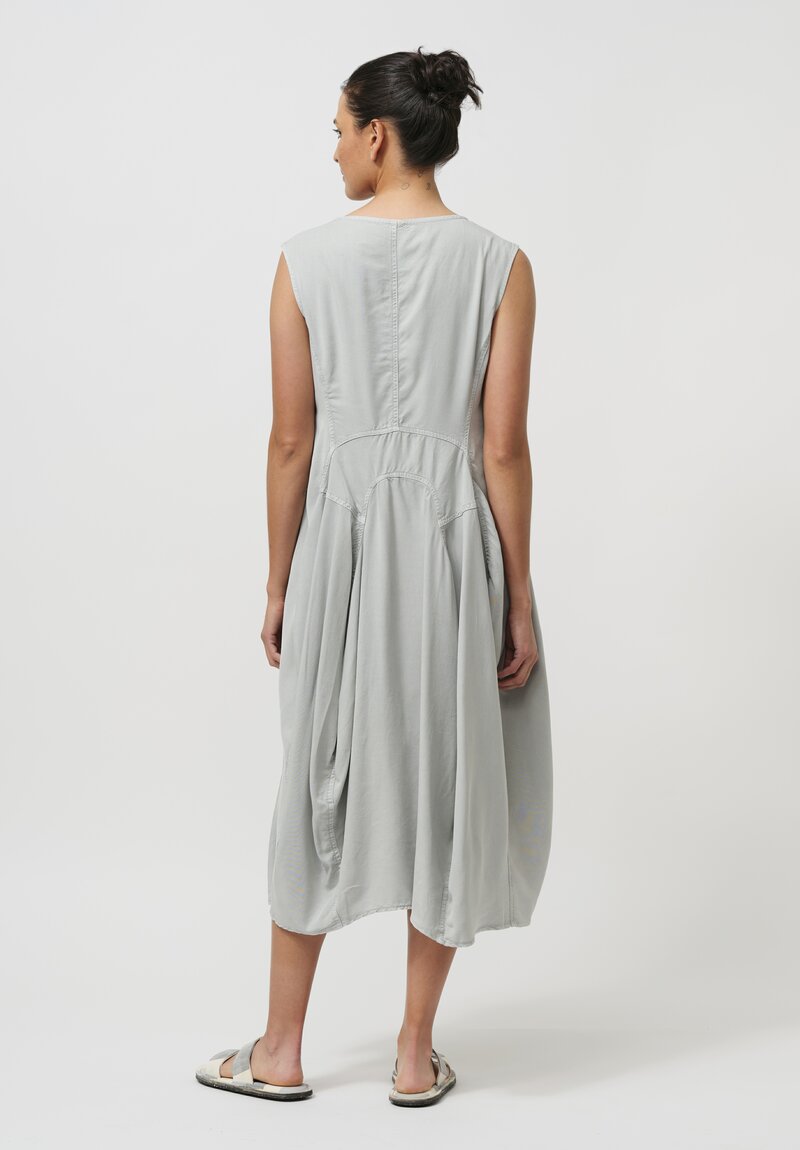 Rundholz Black Label Sleeveless Midi Dress in Cloud Grey