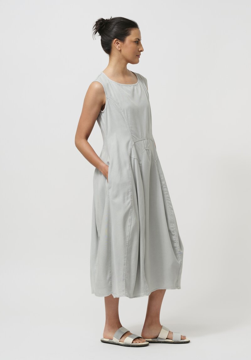 Rundholz Black Label Sleeveless Midi Dress in Cloud Grey