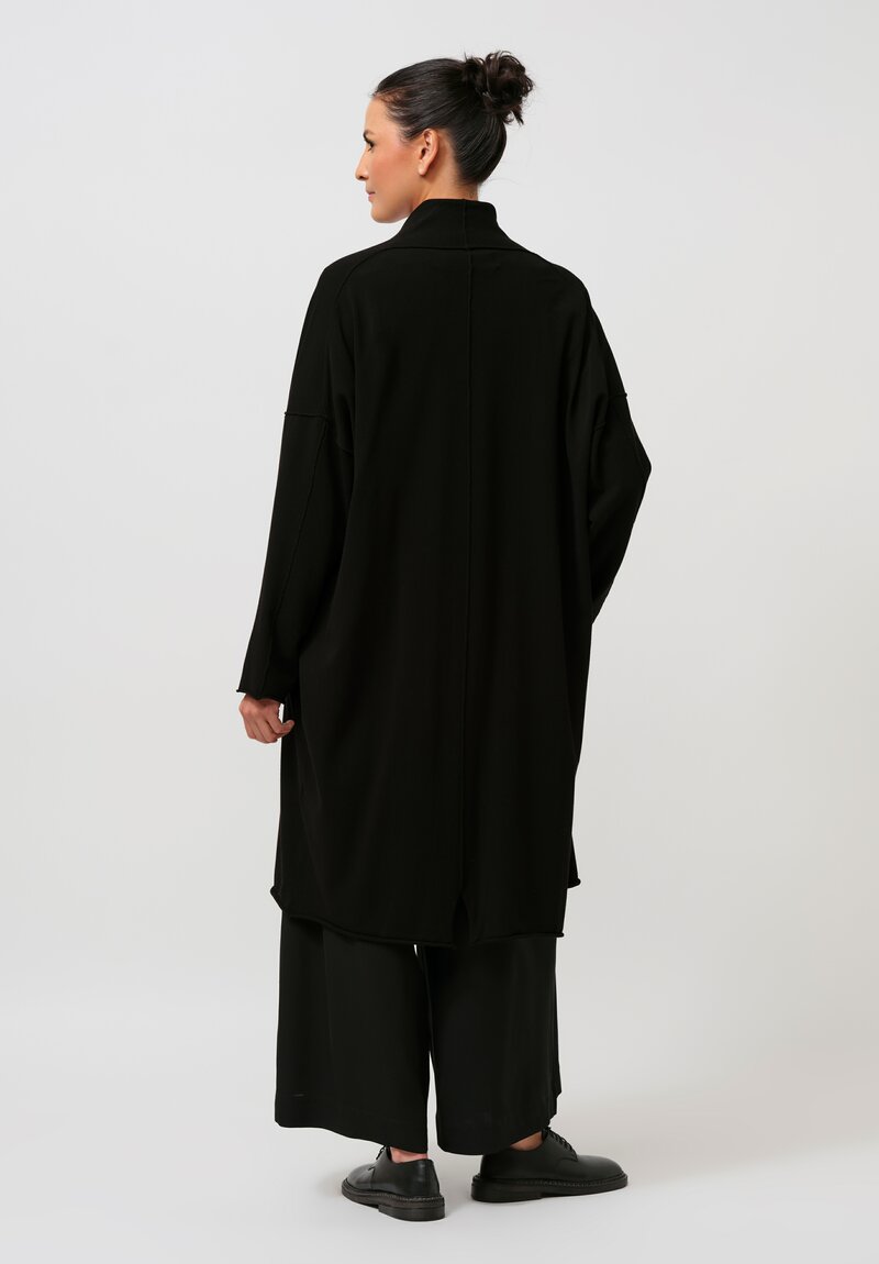 Isabel Benenato Exposed Seam Detail Long Cardigan