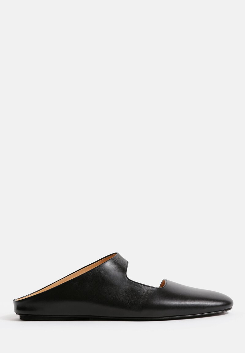 Marsèll Leather Distesa Slip-On Flats in Black