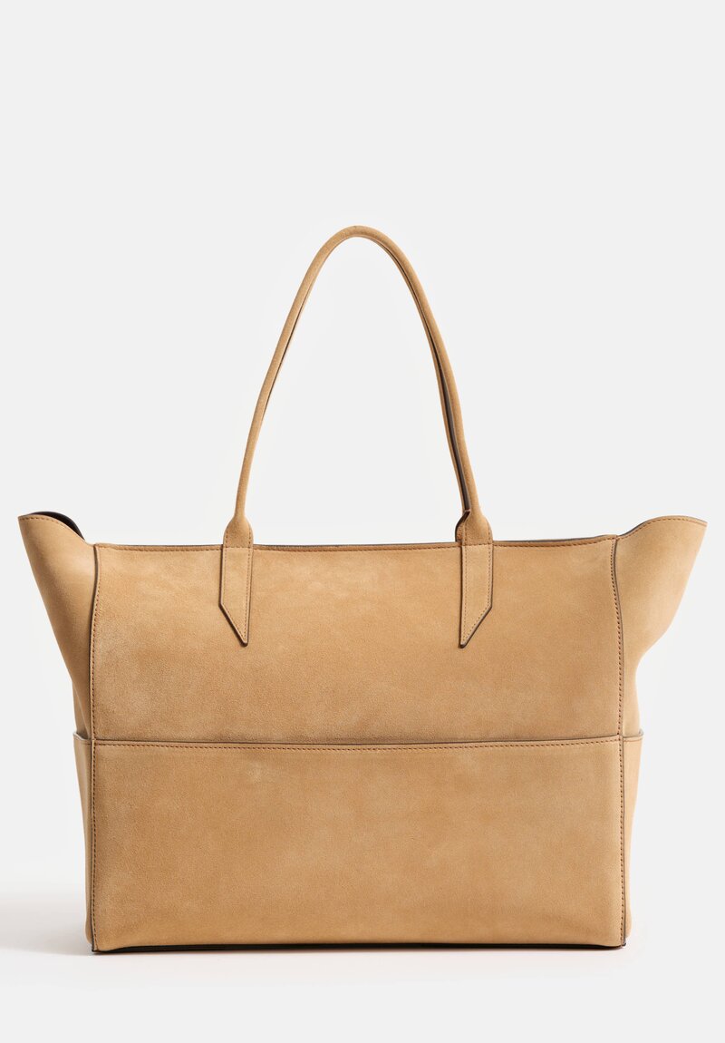Metier Suede Incognito Small Cabas Tote Cairo Natural