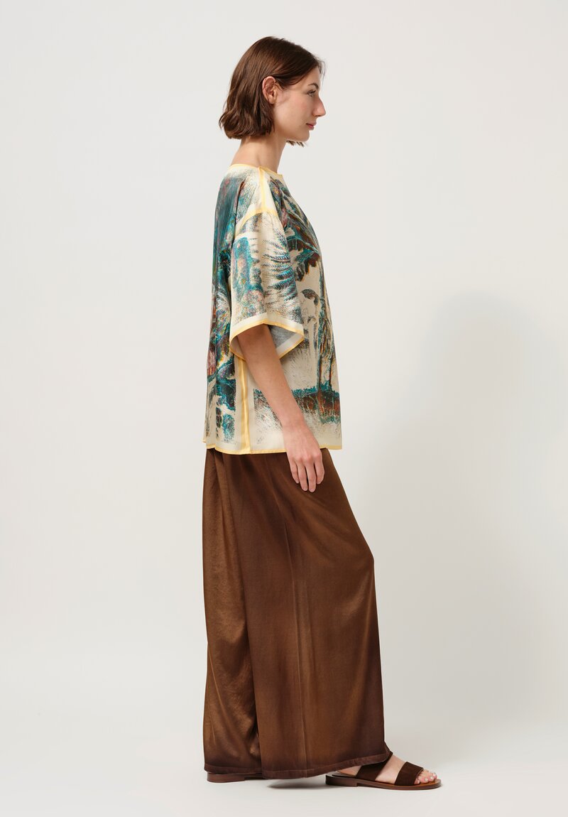 Ōtzĭo Silk Augusto Top in Oristano Blue