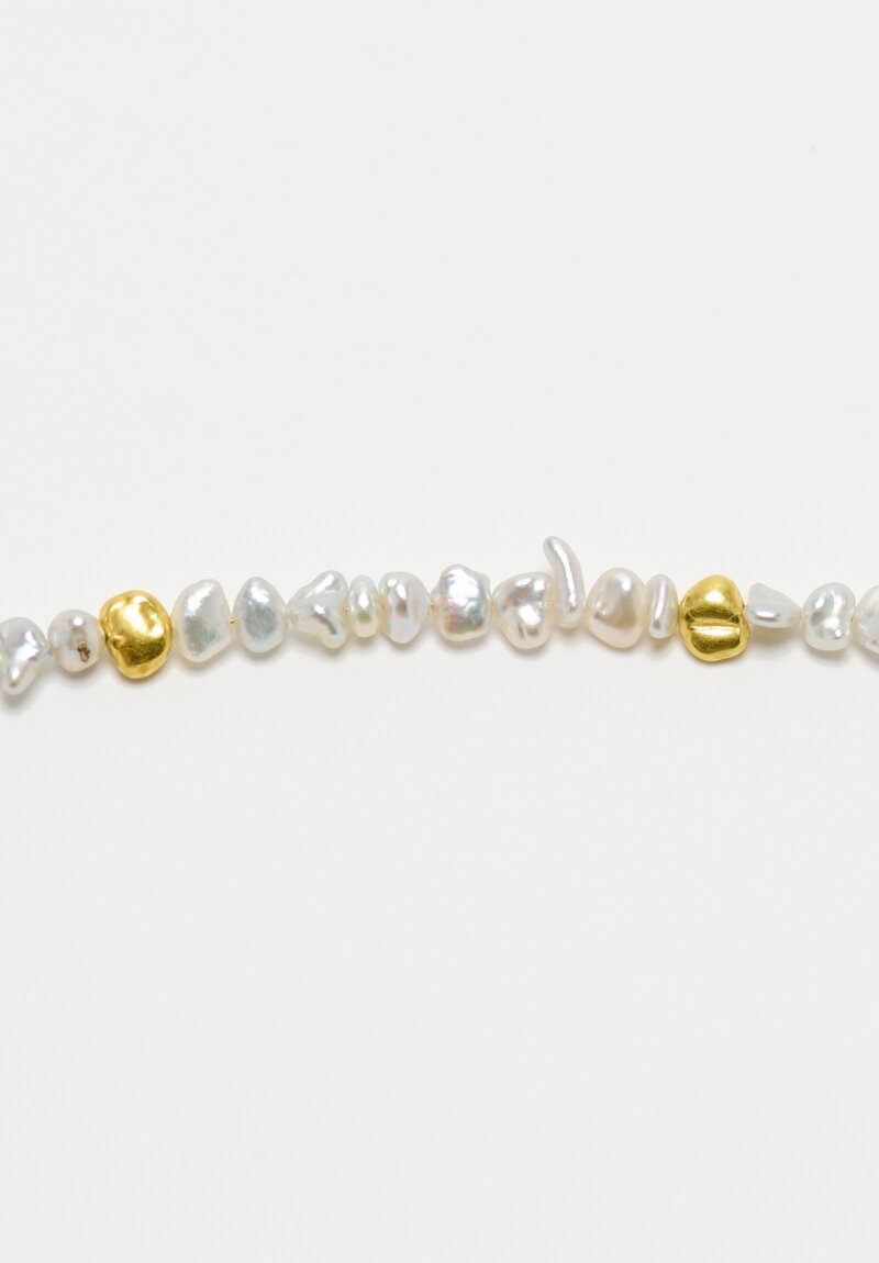 Greig Porter 18k Nuggets & Keshi Pearls Necklace