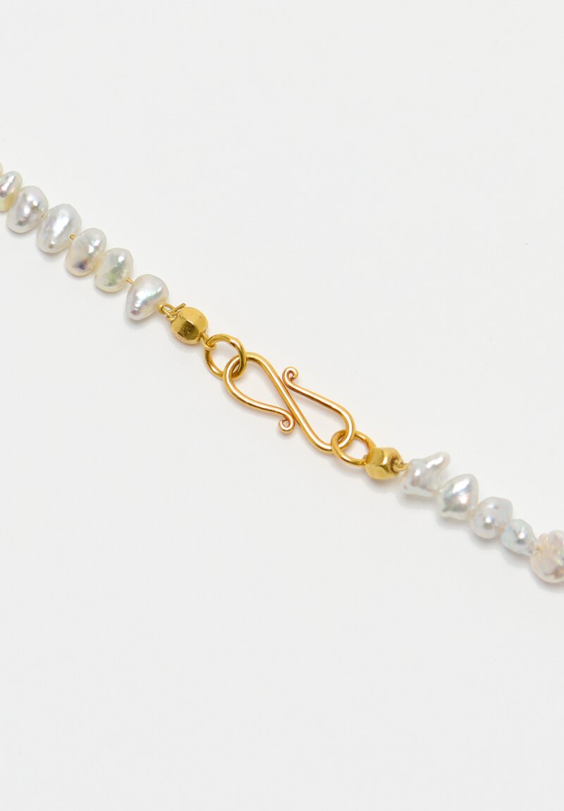 Greig Porter 18k Nuggets & Keshi Pearls Necklace