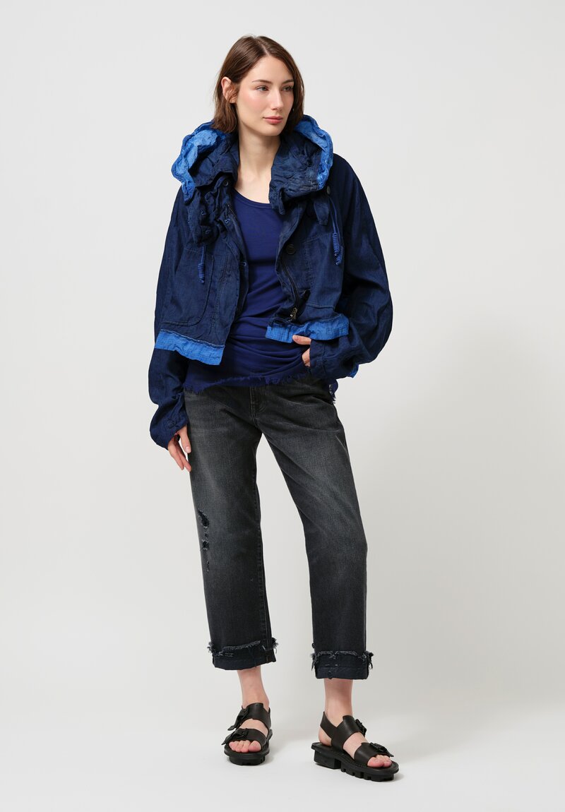 Rundholz DIP Cotton Jacket in Ocean Blue