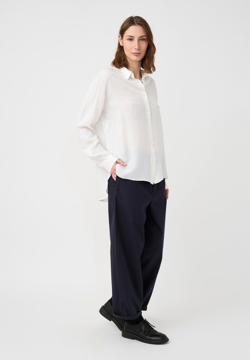 Casey Casey Marine Button-Down Shirt in Off-White