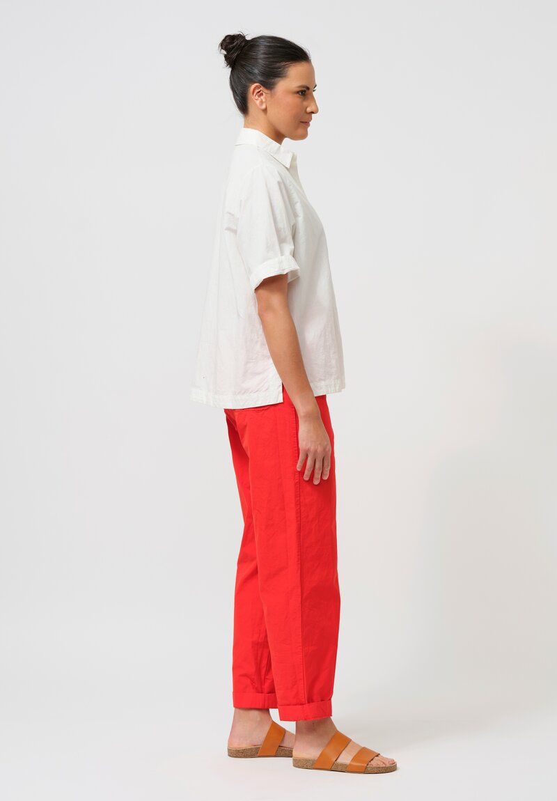 Casey Casey Cotton "Bee" Pants in Red Flame